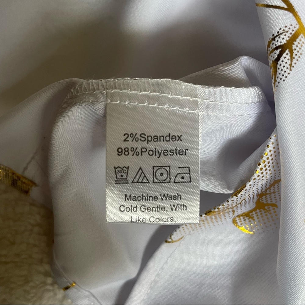 ZEROYAA Men's Floral Slim Fit Long Sleeve new white tags Size L - Picture 8 of 10